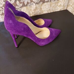 Jessica Simpson Elegant Purple Pump Genuine Seude Stilletos Size 8.5 New W/O Box